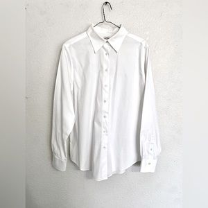 Brooks Brothers Women's Classic Fit White Button Down Shirt Size 14